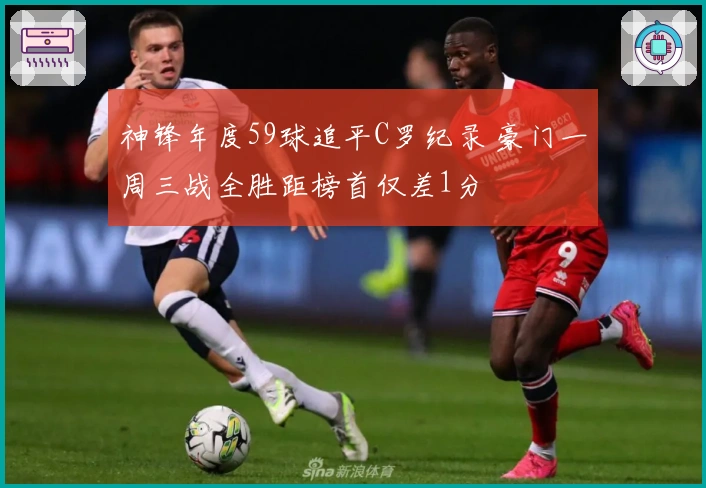 神锋年度59球追平C罗纪录 豪门一周三战全胜距榜首仅差1分